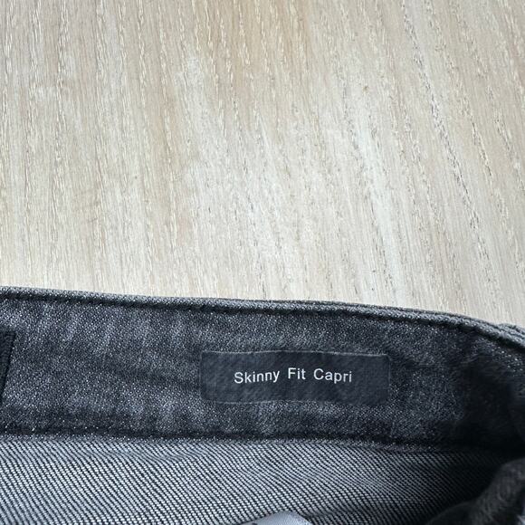 Judy Blue Gray Skinny Fit Mid Rise Capri Casual Cropped Ankle Denim Jeans 26 - Picture 9 of 16